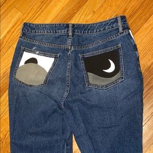 Hand painted Mom Jeans